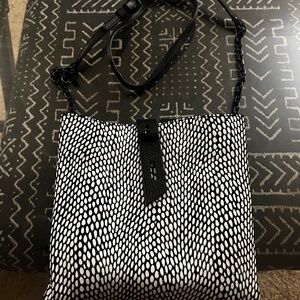 Thacker Gabby Snakeskin Embossed Chain Crossbody Bag